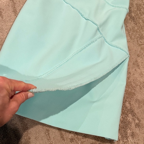 Sz 2 Cinq à Sept Asymmetrical Aqua Mini Dress - Picture 3 of 6